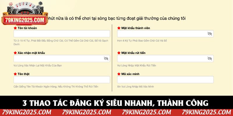 3 thao tác đăng ký siêu nhanh, thành công ngay lần đầu 3 thao tác đăng ký siêu nhanh, thành công ngay lần đầu